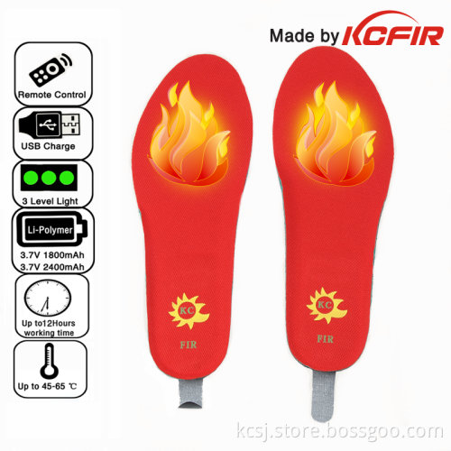 2016 KCFIR Rechargeablebattery Powered Remote Heated Insole